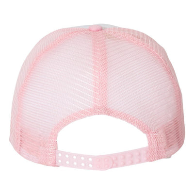 Hey Cancer You Picked The Wrong Bitch Trucker Hat Cap, Cancer Awareness, Fight Cancer, We Wear Pink, White/Pink