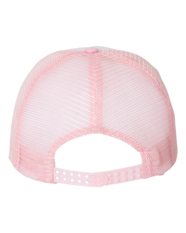 Hey Cancer You Picked The Wrong Bitch Trucker Hat Cap, Cancer Awareness, Fight Cancer, We Wear Pink, White/Pink