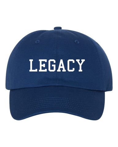Legend + Legacy Matching Father and Son Baseball Dad Hats, Youth Hat, Kids Hat, Matching Dad and Son Dad Hats. Fathers Day Gift - Blue