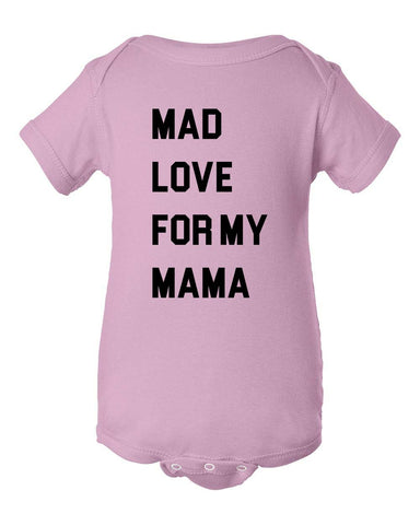 Mad Love For My Mama Baby Infant Bodysuit, Baby Bodysuit, Love My Mama Sorry, Baby Bodysuit, Newborn Outfit, Unisex Baby Clothes