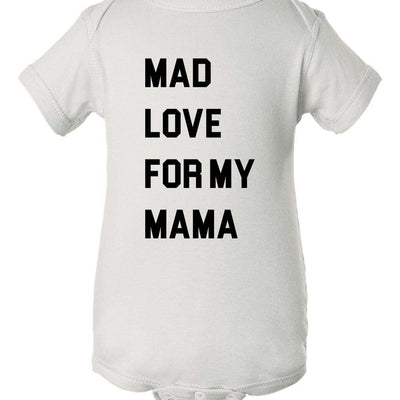 Mad Love For My Mama Baby Infant Bodysuit, Baby Bodysuit, Love My Mama Sorry, Baby Bodysuit, Newborn Outfit, Unisex Baby Clothes