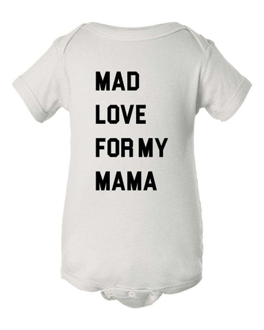 Mad Love For My Mama Baby Infant Bodysuit, Baby Bodysuit, Love My Mama Sorry, Baby Bodysuit, Newborn Outfit, Unisex Baby Clothes