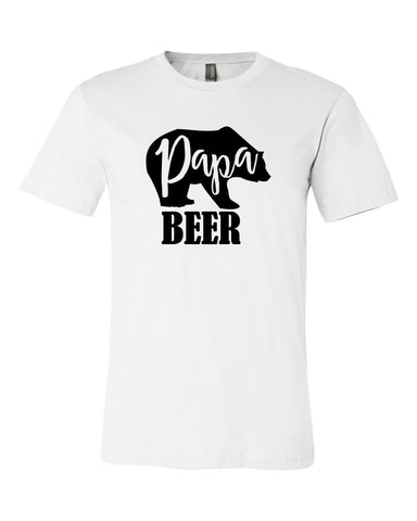 Papa Beer Funny Men's Shirt - Father's Day Gift, Best Dad Ever Shirts, Men's Soft Cotton T-Shirt,  Choose Your Shirt Color!