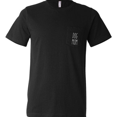 Dog Mom Pocket T-Shirt Tee, Dog Shirts, Dog Shirt, Dog Mom Shirts, Dog Mama,  Fur Mom Shirts, 4 Colors Available!
