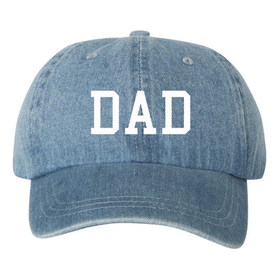 Mom & Dad EMBROIDERED Denim Dad Hat Cap, Unstructured Baseball Hats Caps, Baby Announcement, Mom And Dad To Be, 2 Colors To Choose From!