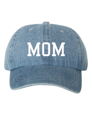 Mom & Dad EMBROIDERED Denim Dad Hat Cap, Unstructured Baseball Hats Caps, Baby Announcement, Mom And Dad To Be, 2 Colors To Choose From!