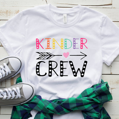 Kinder crew shirt, Kinder teacher shirt, Kindergarten Shirt, Kindergarten teacher shirt, Teacher t-shirts, kinder teacher gifts, Teacher