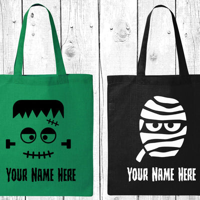 Trick or Treat bag, trick-or-treat Bag, Trick or treat bag personalized, candy bag,  bag, Halloween, Halloween tote, tote, cotton bag,