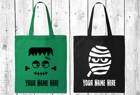 Trick or Treat bag, trick-or-treat Bag, Trick or treat bag personalized, candy bag,  bag, Halloween, Halloween tote, tote, cotton bag,