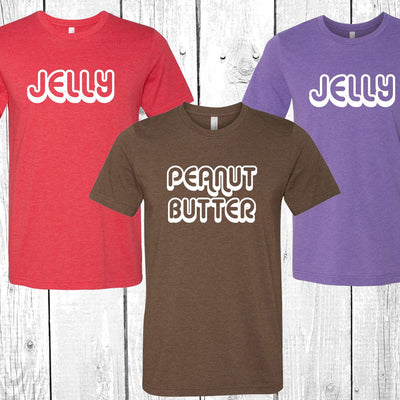 Best Friends Peanut Butter & Jelly Shirt Tees, BFF shirts, Halloween gift, Cute Halloween t shirts, halloween costume shirts, Halloween Tee