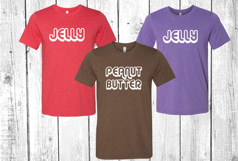 Best Friends Peanut Butter & Jelly Shirt Tees, BFF shirts, Halloween gift, Cute Halloween t shirts, halloween costume shirts, Halloween Tee