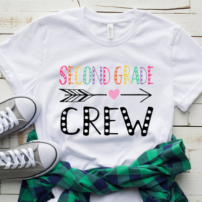 Second Grade Crew Shirt, 2nd grade shirt, Teacher shirt, 2nd Grade team crew t-shirt, 2nd Grade shirt, second grade teacher shirt, Teacher