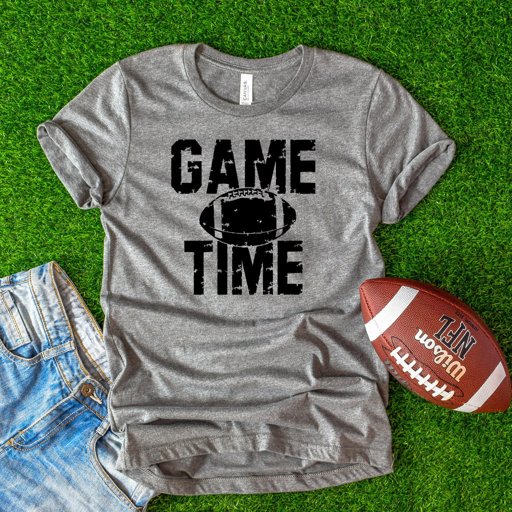 Game Time Shirt, Football shirts, Favorite football shirts, Football shirts, Game day shirts, Unisex Shirt - Deep Heather Grey