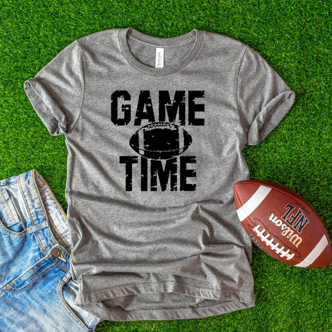 Game Time Shirt, Football shirts, Favorite football shirts, Football shirts, Game day shirts, Unisex Shirt - Deep Heather Grey