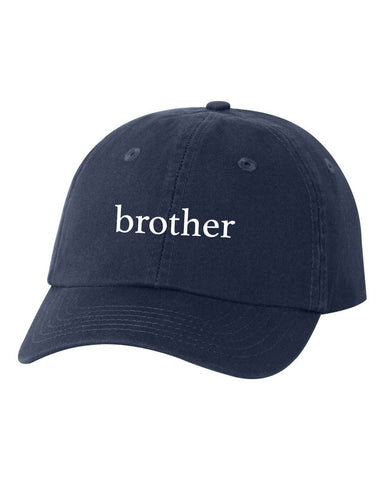 Brother & Sister Lowercase Youth Size Hat Cap, Unstructured Baseball Cap, Baby Announcement, Big Brother, Big Sister, Choose Hat Color!