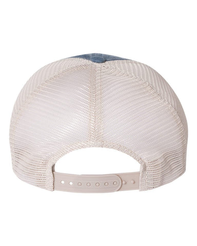 Your Text Here Custom Navy Pigment Dyed Trucker Hat Cap, Unstructured Baseball Cap, Customize, Choose Any Color Vinyl Print!