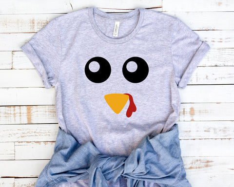 Turkey Face T-Shirt, Funny Thanksgiving Shirt, Funny Saying Shirt, Turkey Day Shirt, Family Thanksgiving Shirt