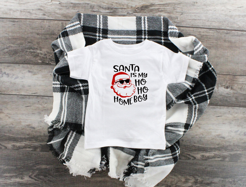 Santa is My Homeboy, Youth T-Shirt, Funny Christmas Shirt, Funny Saying Shirt, Christmas Holiday Shirt, Christmas Party