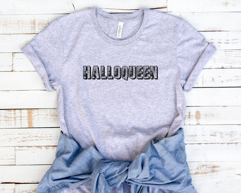 Halloqueen Spiders Halloween Shirt Tee,  Halloween Squad, Halloween Tees, Fall Shirt, Funny Tees, Halloween Costume, Squad T-Shirts - White