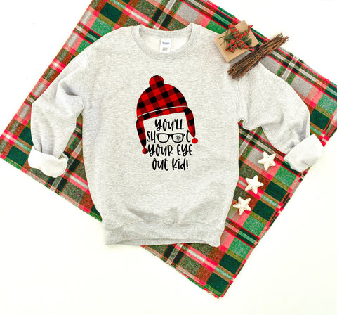 Christmas Movie - Heavy Blend Crewneck Sweatshirt, Funny Christmas Sweater, Funny Saying Sweatshirt, Christmas Humor, Xmas Crew