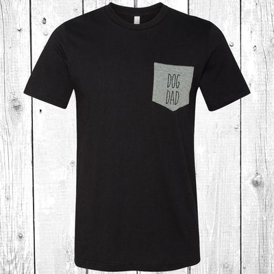 Dog Dad Pocket T-Shirt Tee, Dog Shirts, Dog Shirt, Dog Dad Shirts, Dunn Font, Comfort Shirts, Fathers Day Gift,  More Colors Available!