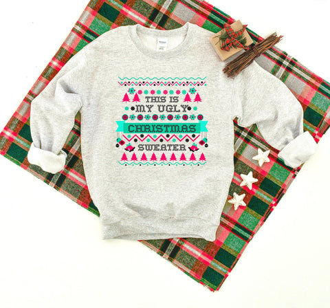 This is my Ugly Christmas Sweater Heavy Blend Crewneck Sweatshirt, Ugly Christmas Sweater, Christmas Sweatshirt, Ugly Sweater,  Xmas Crew