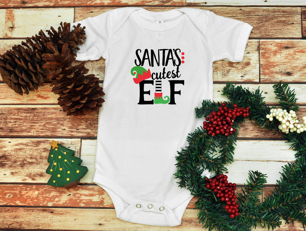 Santa's Cutest Elf, Baby Infant Bodysuit, Baby Bodysuit, Christmas  Bodysuit, Holiday Baby Bodysuit, Unisex Baby Clothes