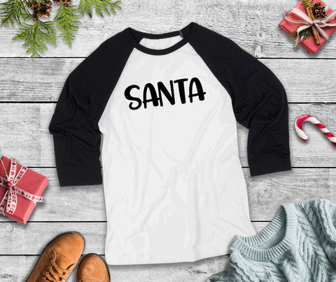 I Put Out For Santa Couples Christmas  Three-Quarter Sleeve Baseball T-Shirt, Funny Christmas Shirt,  Xmas, Christmas Humor Shirt, Holiday