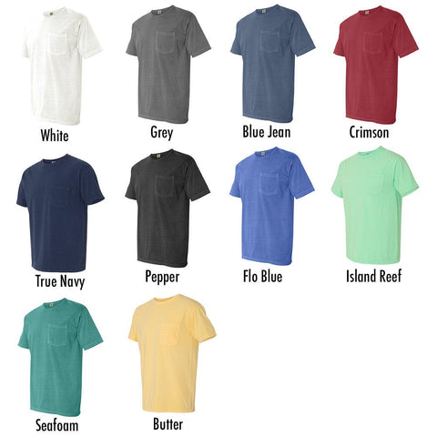 Dog Mom Paw Pocket T-Shirt Tee, Comfort Colors Shirts, Fur Mom Shirts, Dog Shirt, Dog Mom Shirts, Dog Paw Shirts, More Colors Available!