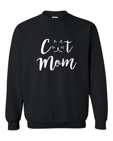 Cat Mom Whiskers Heavy Blend Crewneck Sweatshirt, Cat Lover Sweater, Cat Mom Sweatshirt, Pet Lover Crew Sweater, Dog Mom, Cat Mama
