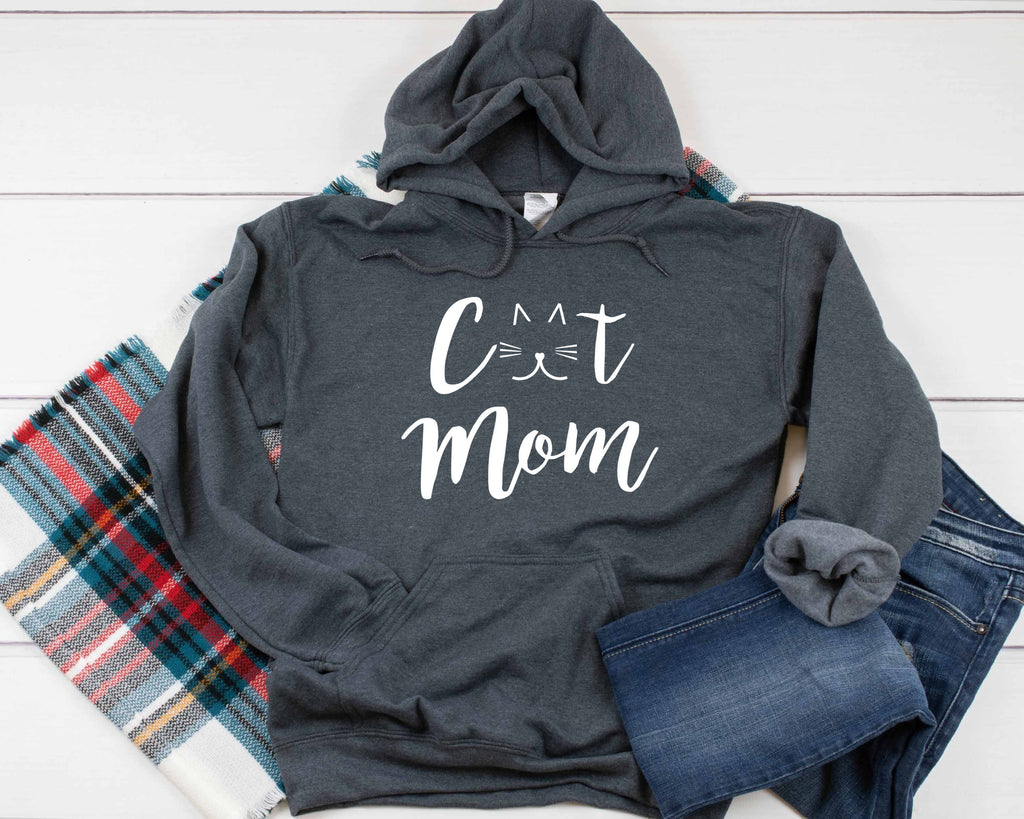 Cat Mom Whiskers Heavy Blend Hooded Sweatshirt Hoodie, Cat Mom Hoodie, Hooded Sweater, Cat Mama Hoodie, Cat Mom, Cat Mama Hoodie, 12 Colors