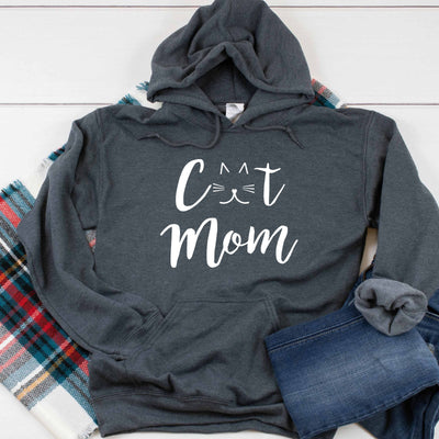 Cat Mom Whiskers Heavy Blend Hooded Sweatshirt Hoodie, Cat Mom Hoodie, Hooded Sweater, Cat Mama Hoodie, Cat Mom, Cat Mama Hoodie, 12 Colors