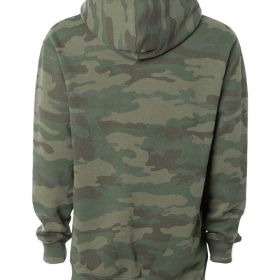 Dog Dad Paw Camo Hooded Pullover Sweatshirt, Dog Lover, Dog Dad Hoodie, Fur Papa Hoodie, Dog Papa Hooded Sweatshirt, Fur Dad- Forest Camo