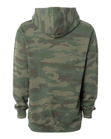 Dog Mom Paw Camo Hooded Pullover Sweatshirt, Dog Lover, Dog Mom Hoodie, Fur Mama Hoodie, Dog Mama Hooded Sweatshirt, Fur Mom - Forest Camo