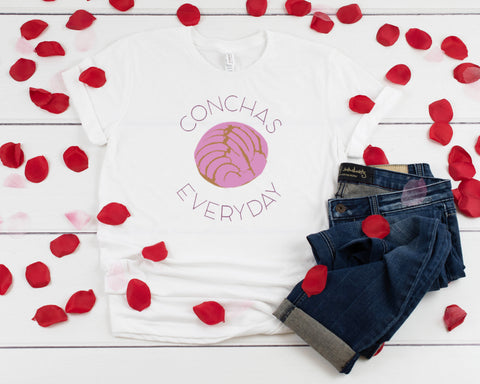 Conchas Everyday T-Shirt, Pan Dulce, Sweet Bread Shirts, Funny Shirt, Concha Shirt, Pan Dulce Shirt