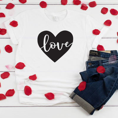 Love Heart Valentine T-Shirt, Valentines Day Shirt, Heart Shirt, V Day Shirt,  Valentines Day Shirt, Heart, Love