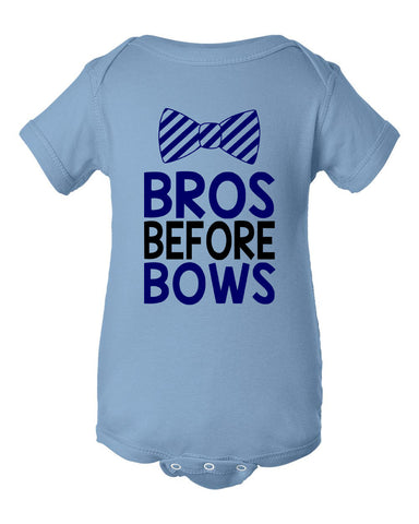 Bros Before Bows - Baby Infant Bodysuit, Baby Bodysuit, Welcome Baby Bodysuit, Newborn Outfit, Baby Clothes