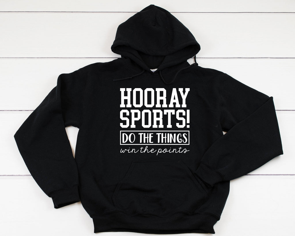 Hooray Sports Heavy Blend Hooded Sweatshirt Hoodie, Funny Football Hoodie, Sunday Game Day Hoodie, Game Day, Football, 12 Colors!