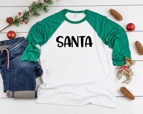 I Put Out For Santa Couples Christmas  Three-Quarter Sleeve Baseball T-Shirt, Funny Christmas Shirt,  Xmas, Christmas Humor Shirt, Holiday