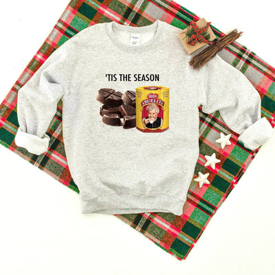 Tis The Season, Hot Chocolate Heavy Blend Crewneck Sweatshirt, Funny Christmas Sweater, Abuelita Sweatshirt, Christmas Humor, Winter Season