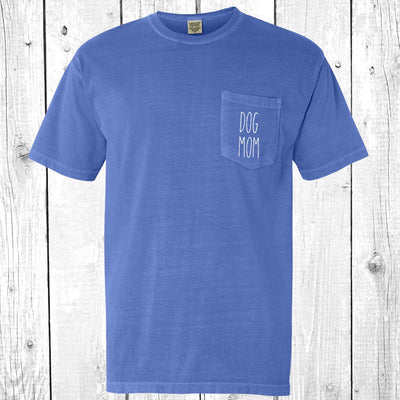 Dog Mom Pocket T-Shirt Tee, Comfort Colors Shirts, Fur Mom Shirts, Dog Shirt, Dog Mom Shirts, Dog Parent, Mom Shirts, More Colors Available!