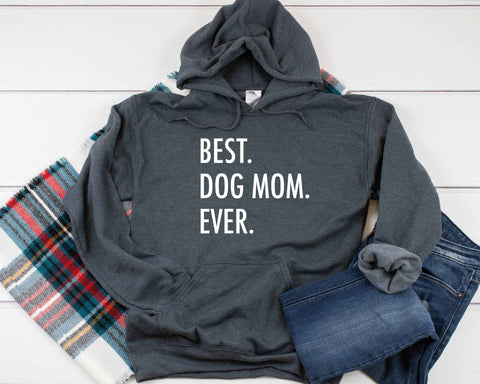 Best Dog Mom Ever Heavy Blend Hooded Sweatshirt Hoodie, Dog Mom Hoodie, Hooded Sweater, Fur Mama Hoodie, Dog Mom, Dog Mama Hoodie, 12 Colors