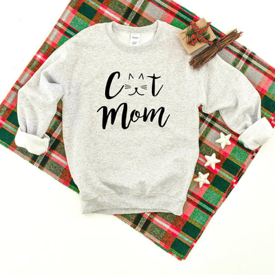 Cat Mom Whiskers Heavy Blend Crewneck Sweatshirt, Cat Lover Sweater, Cat Mom Sweatshirt, Pet Lover Crew Sweater, Dog Mom, Cat Mama
