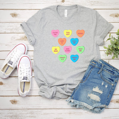 Hearts Valentine's Day Shirt, Valentines Day Funny Saying Shirt,  V-Day Shirt, Cute Funny Valentines Day Shirt, More Colors Added!