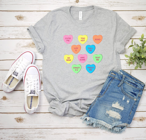 Hearts Valentine's Day Shirt, Valentines Day Funny Saying Shirt,  V-Day Shirt, Cute Funny Valentines Day Shirt, More Colors Added!