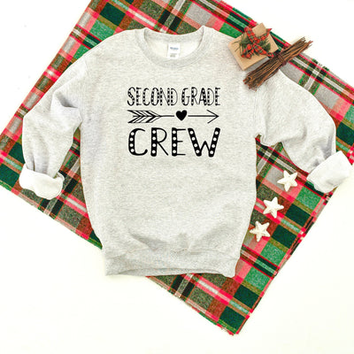 Second Grade Crew Heavy Blend Crewneck Sweatshirt, Teacher Sweater, School Teacher Sweatshirt, Teacher Crew Sweater, 2nd Grade Crew