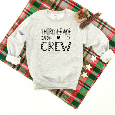 Third Grade Crew Heavy Blend Crewneck Sweatshirt, Teacher Sweater, School Teacher Sweatshirt, Teacher Crew Sweater, 3rd Grade Crew