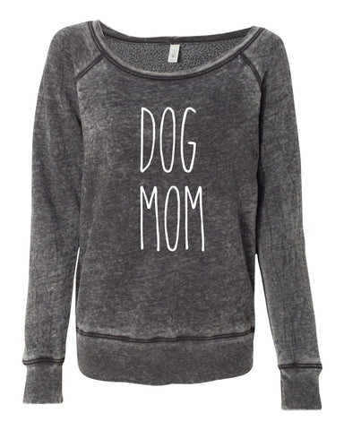 Dog Mom Women's Sponge Fleece Wideneck Sweatshirt, Dog Lover Sweater, Dog Mom Wide Neck Sweatshirt, Pet Lover Sweater, Dog Mom, Fur Mama