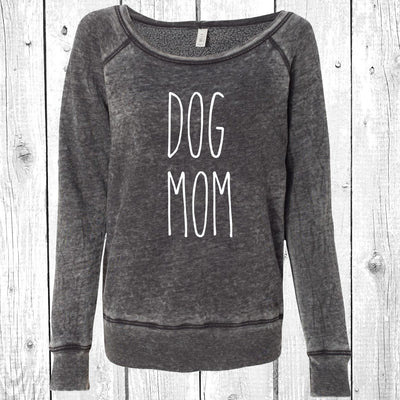 Dog Mom Women's Sponge Fleece Wideneck Sweatshirt, Dog Lover Sweater, Dog Mom Wide Neck Sweatshirt, Pet Lover Sweater, Dog Mom, Fur Mama