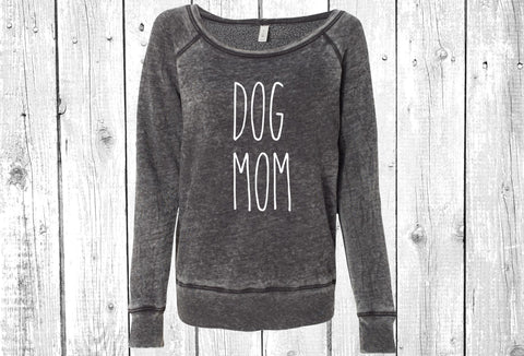 Dog Mom Women's Sponge Fleece Wideneck Sweatshirt, Dog Lover Sweater, Dog Mom Wide Neck Sweatshirt, Pet Lover Sweater, Dog Mom, Fur Mama